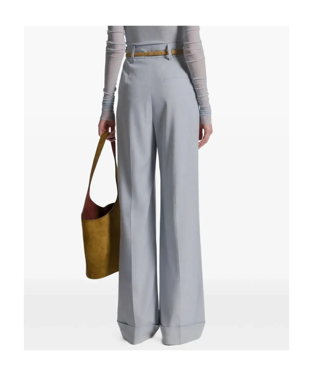 Alberta Ferretti High Waist Pleated Pants