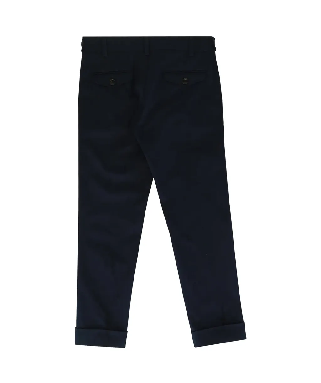 Rolled-Up Hem Casual Pants