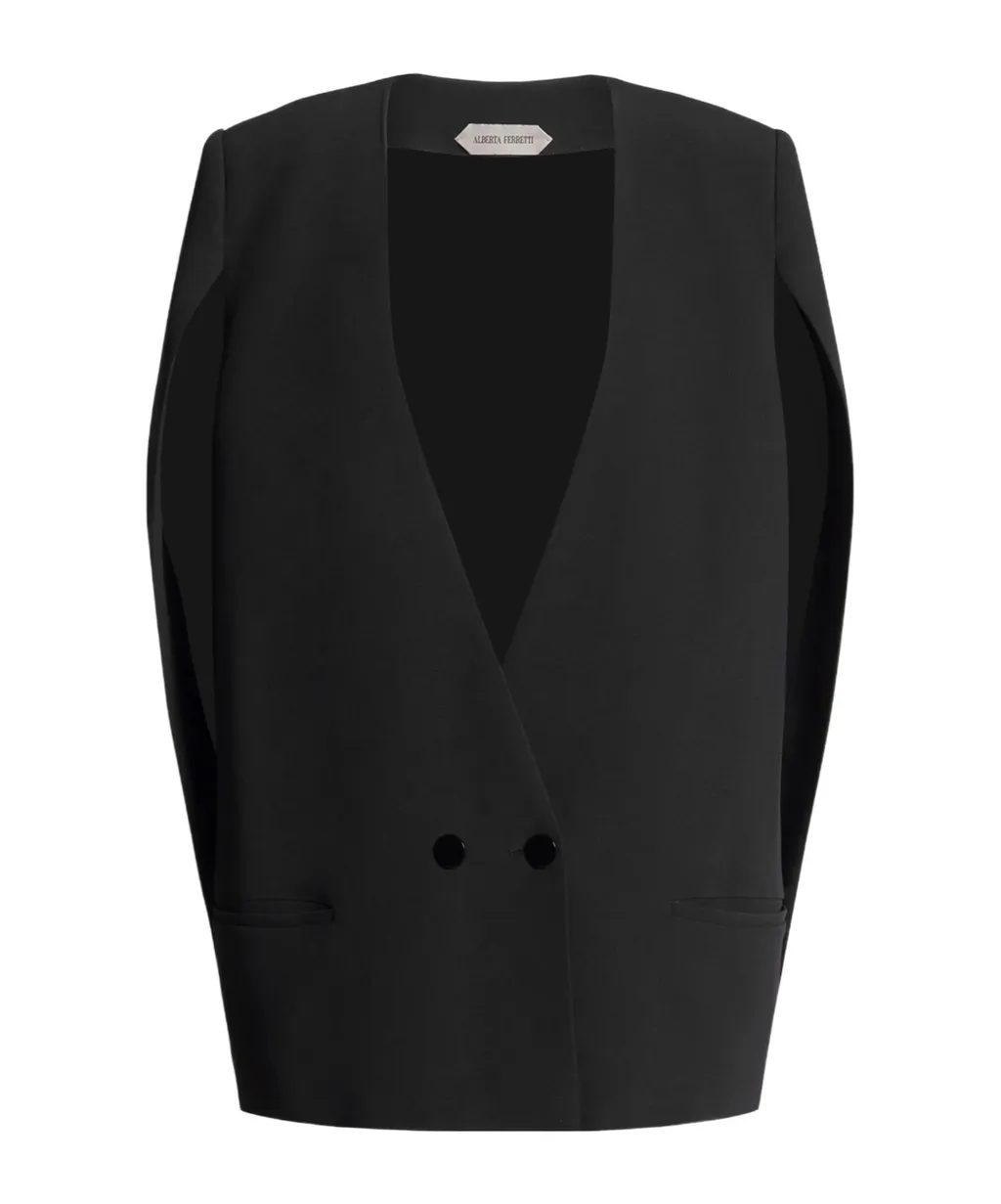 Shawl-Sleeved Suit Jacket
