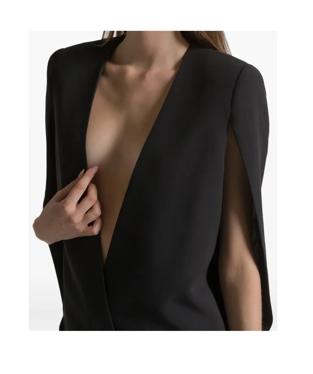 Shawl-Sleeved Suit Jacket