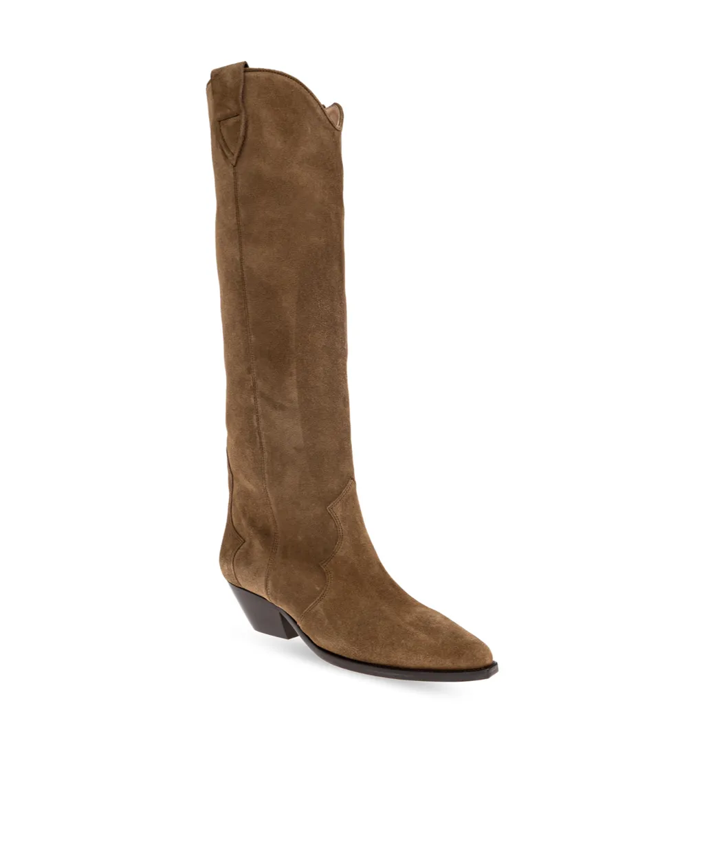 Isabel Marant Denvee Pointed-Toe Knee-Length Boots