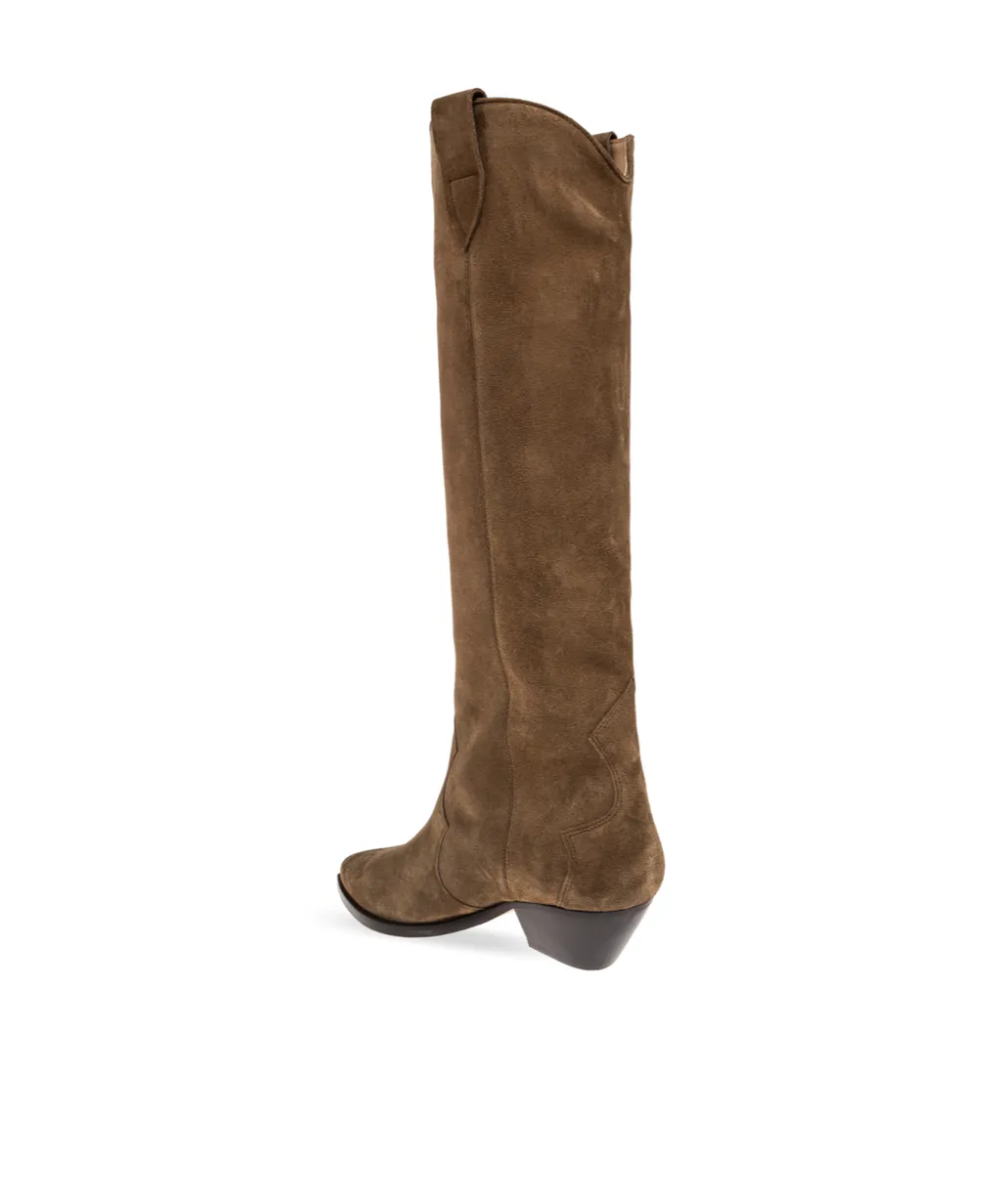 Isabel Marant Denvee Pointed-Toe Knee-Length Boots