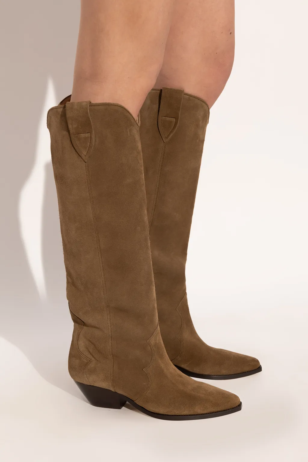 Isabel Marant Denvee Pointed-Toe Knee-Length Boots