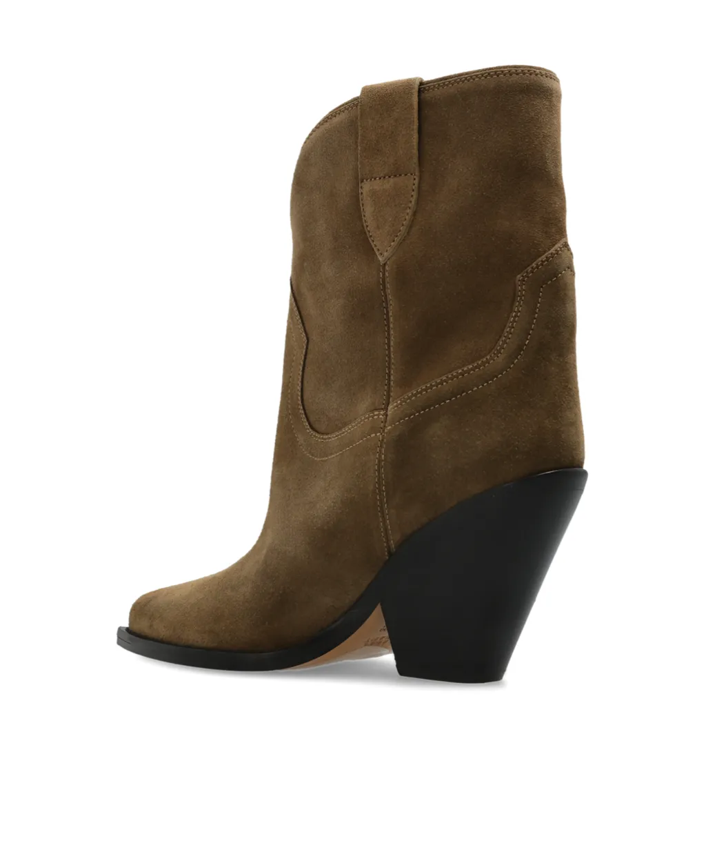 Isabel Marant Leyane Pointed Toe High Ankle Boots