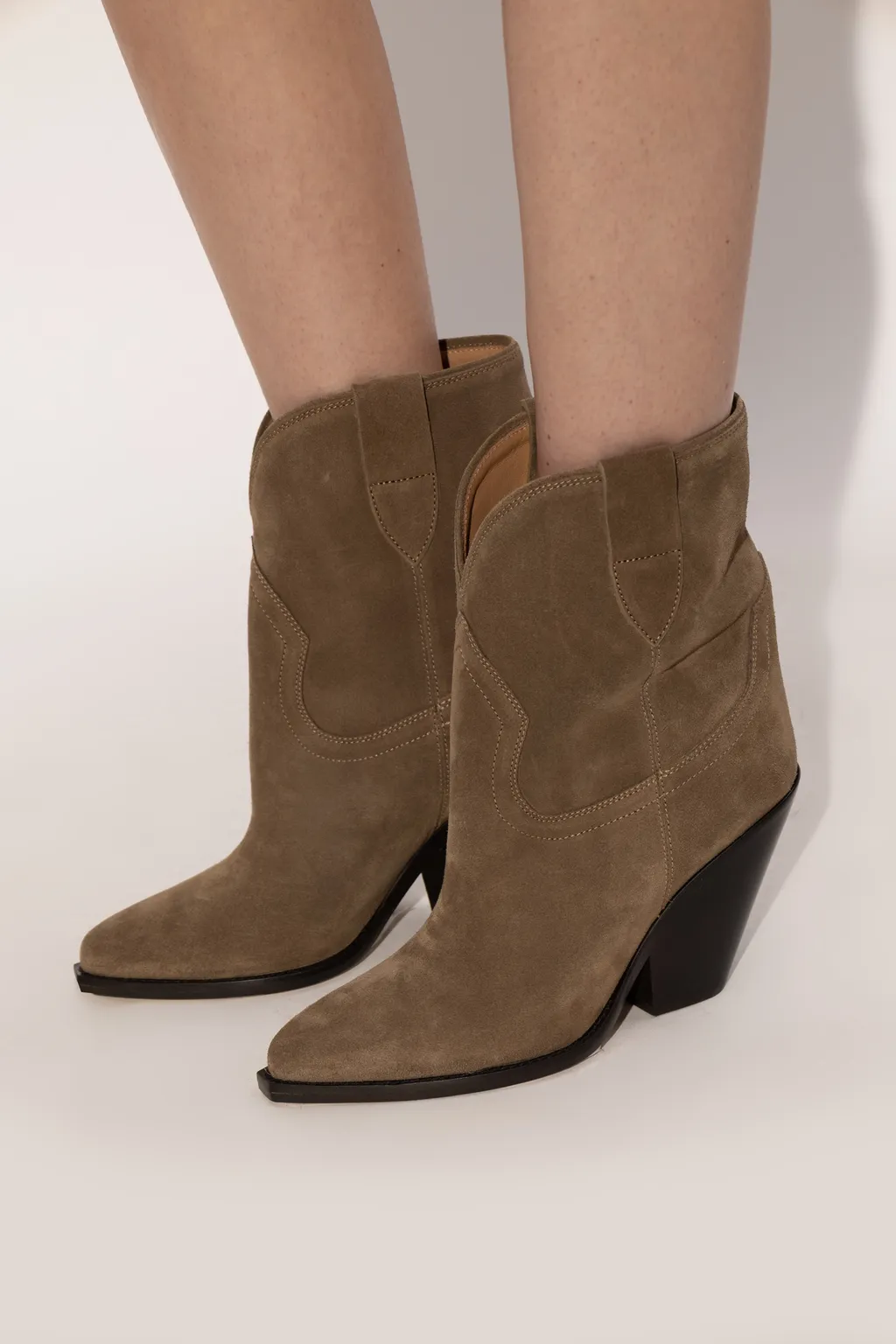 Isabel Marant Leyane Pointed Toe High Ankle Boots