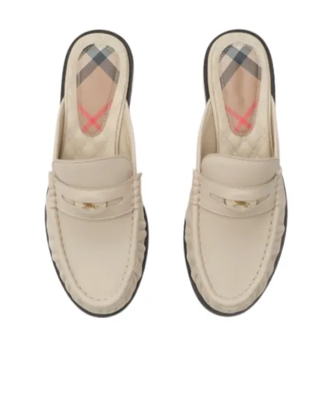 Burberry Cadet Gathered Mules