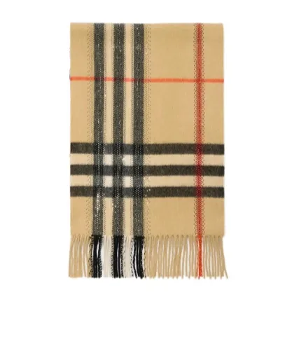 Crystal Check Cashmere Scarf