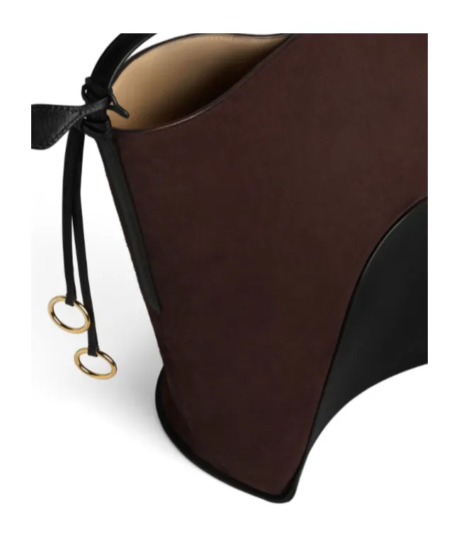 Hip Large Bucket Bag In Suede