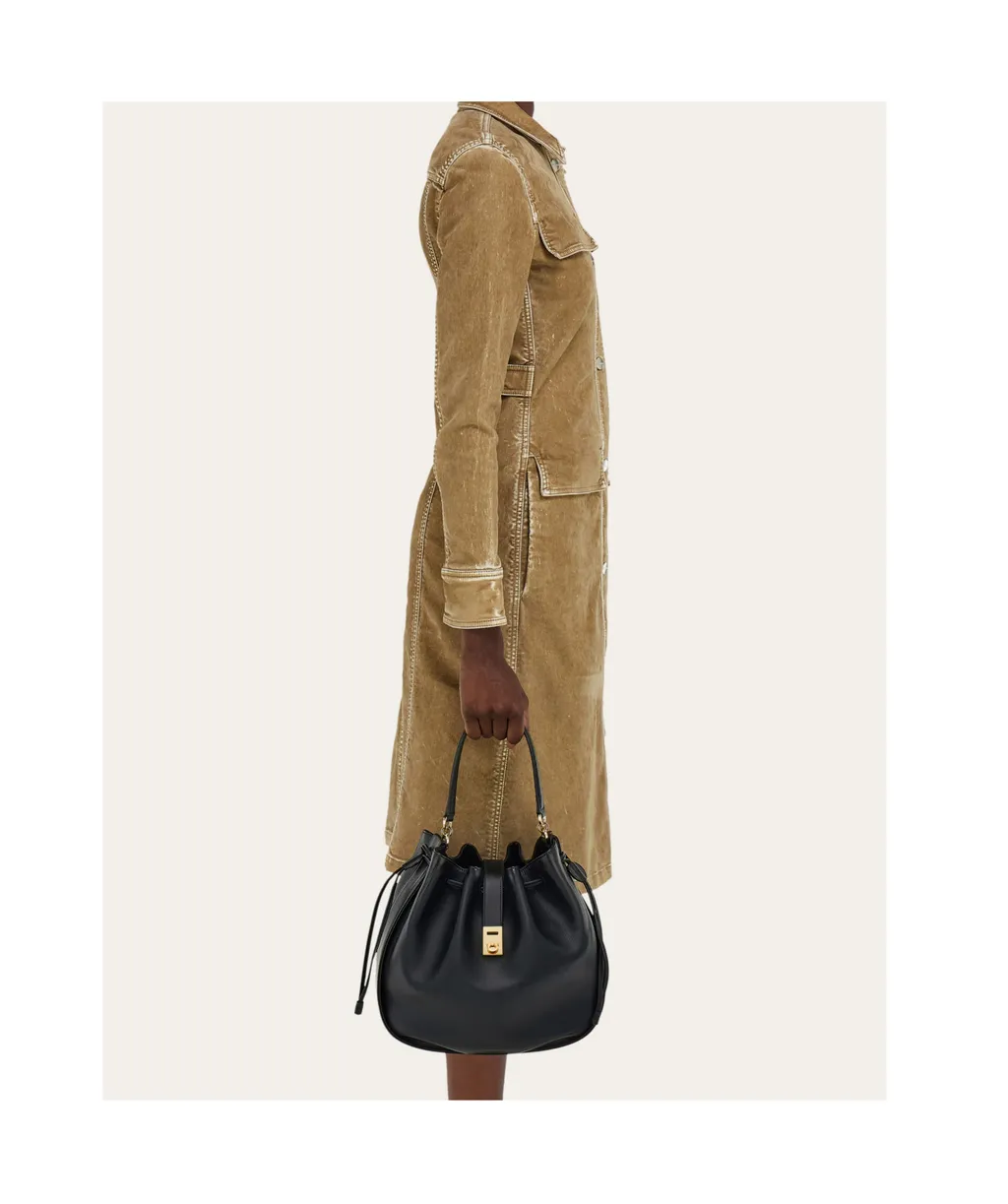 Hug Buckle Bucket Bag