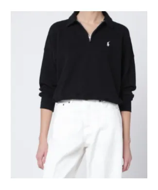 Long-Sleeved Zip-Up Sweatshirt