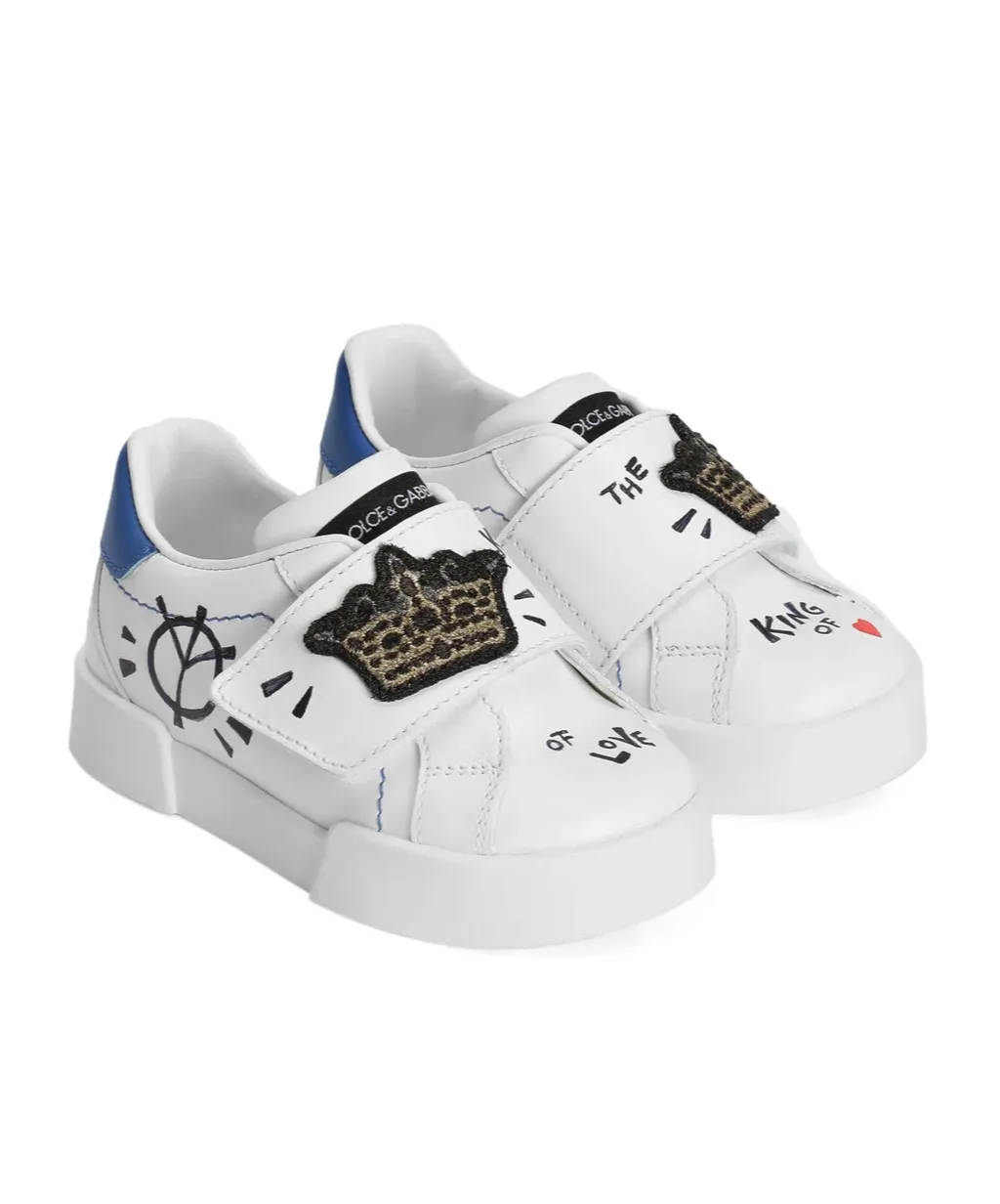 Dolce & Gabbana Kids Patch Sneakers