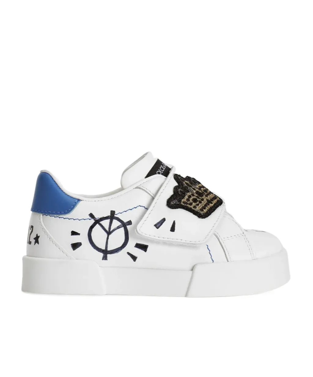 Dolce & Gabbana Kids Patch Sneakers
