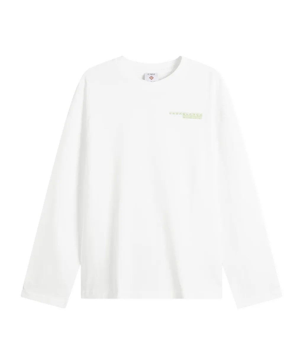 Casablanca Glitch Orchid Long-Sleeve T-Shirt