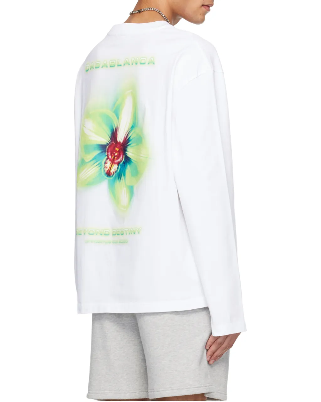Casablanca Glitch Orchid Long-Sleeve T-Shirt