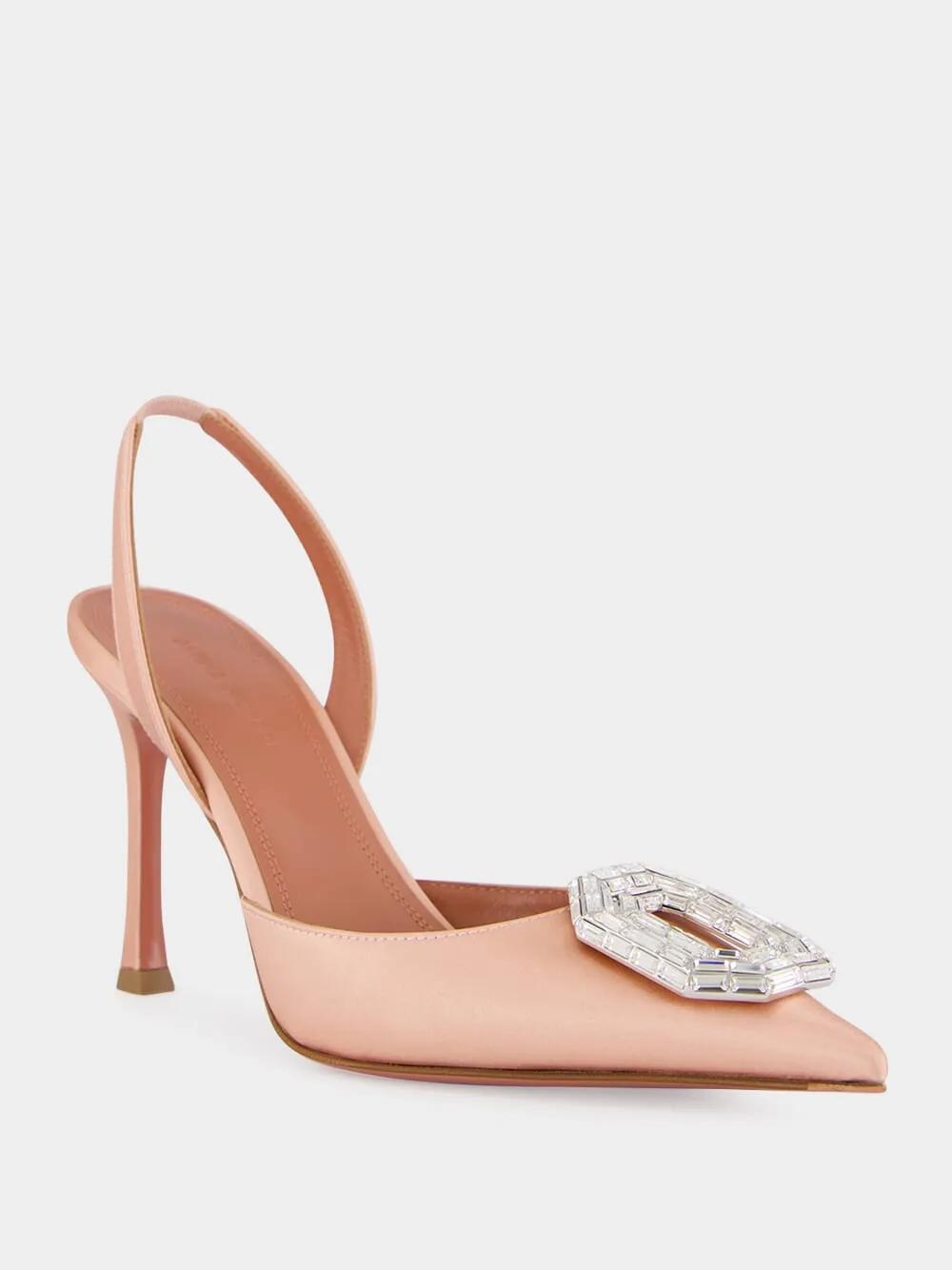 Amina Muaddi Camelia 90 Slingback Pumps