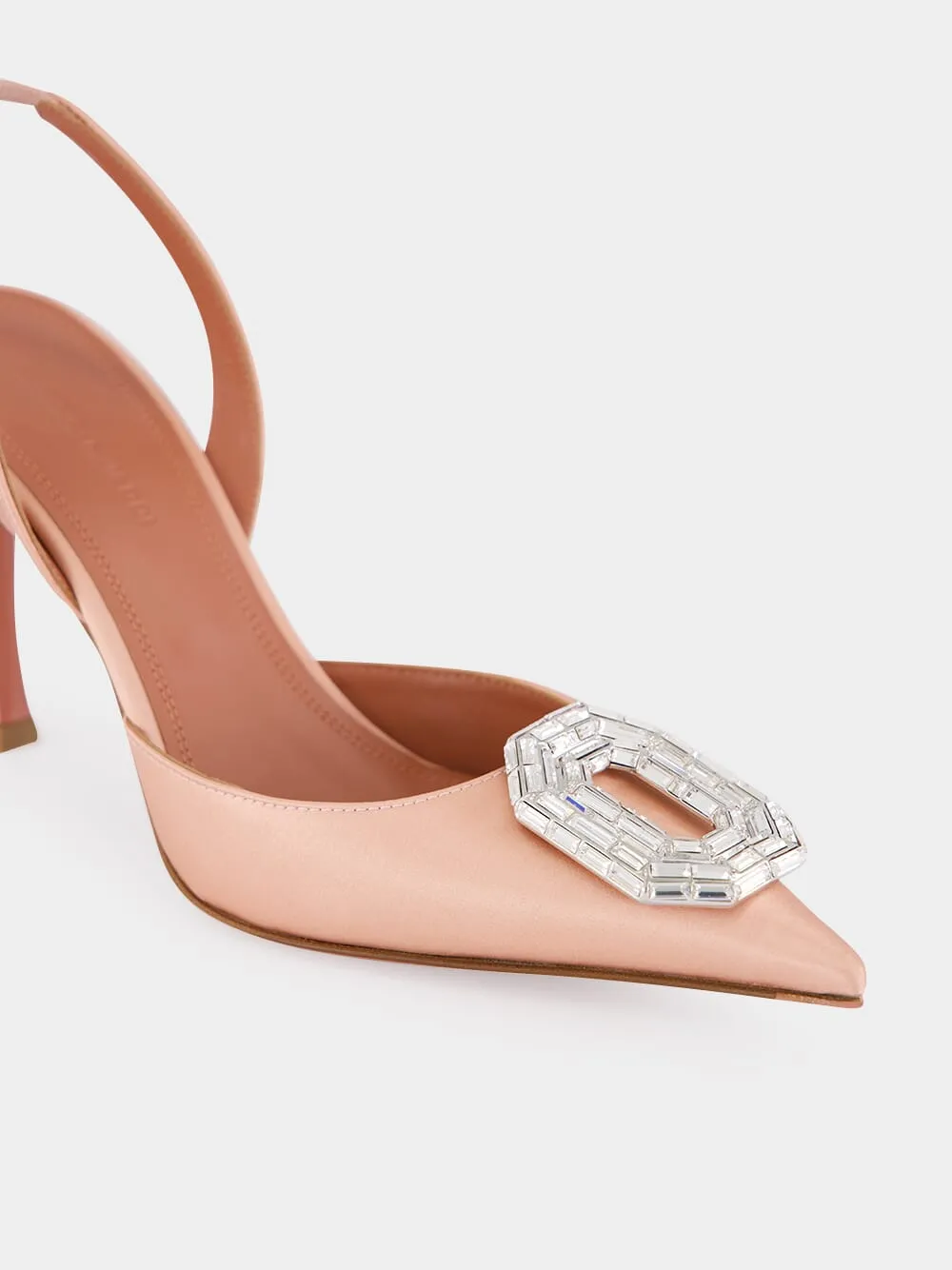 Amina Muaddi Camelia 90 Slingback Pumps