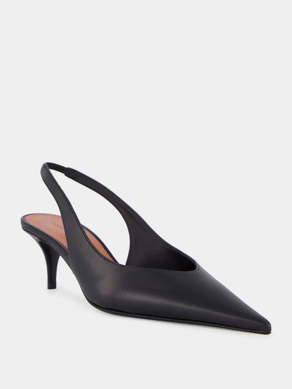 Amina Muaddi Black Anok Sling
