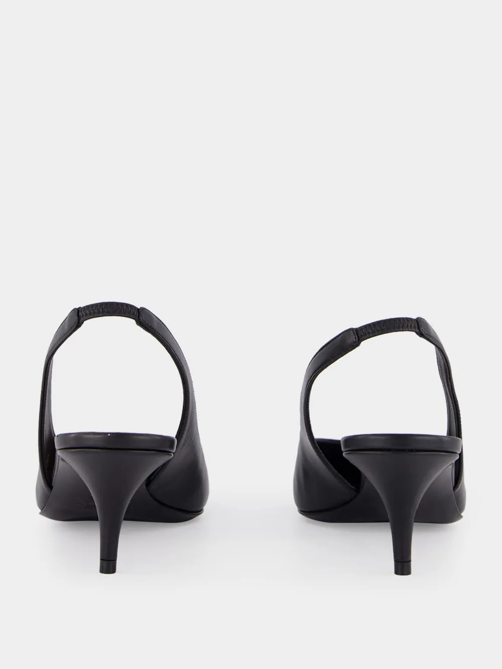 Amina Muaddi Black Anok Sling