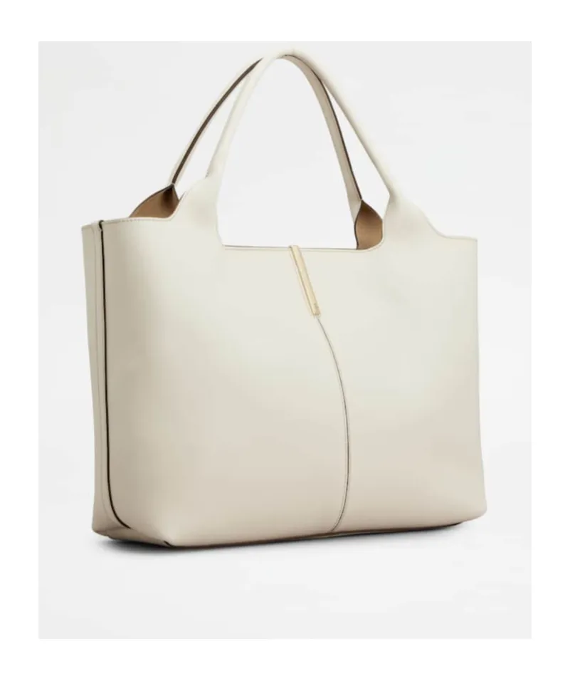 Tod's Logo Plaque Medium-Small Shopping Bag