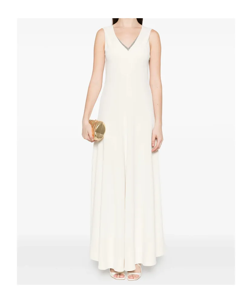 V-Neck Sleeveless Maxi Dress