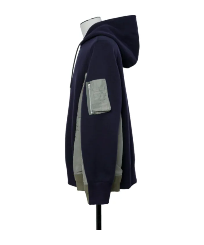Sponge Sweat X Nylon Twill Hoodie
