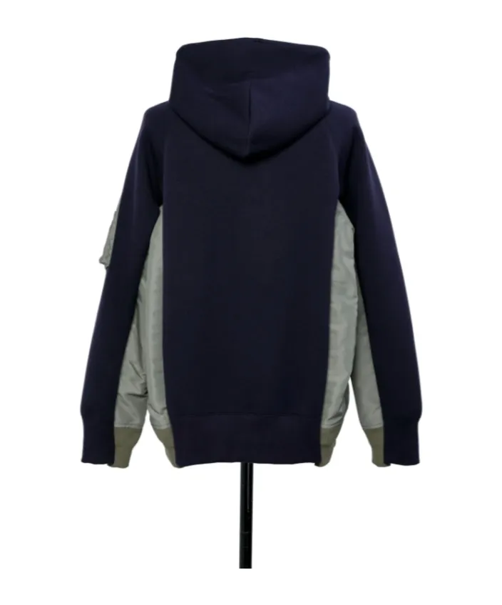 Sponge Sweat X Nylon Twill Hoodie