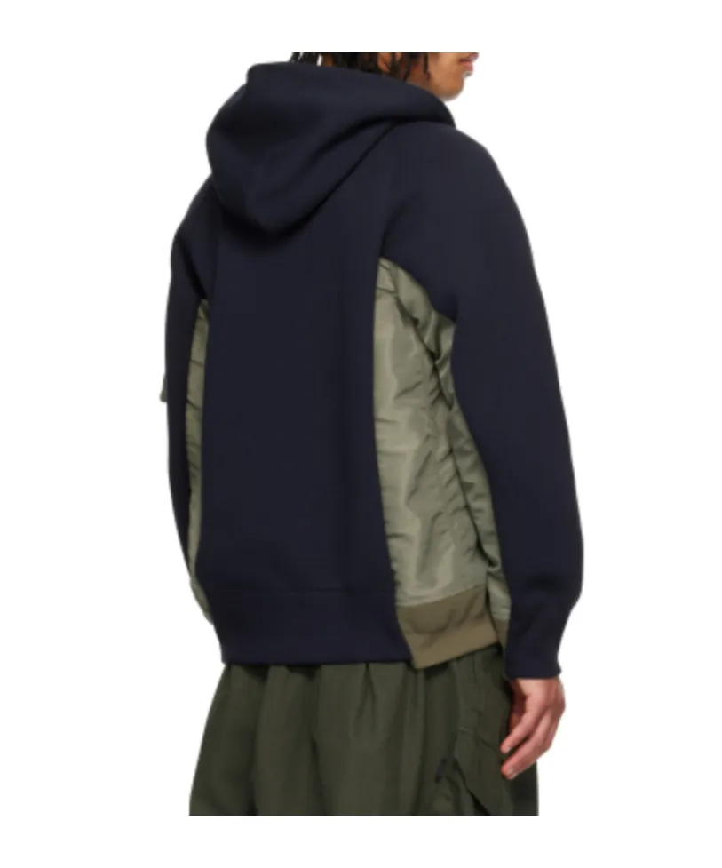 Sponge Sweat X Nylon Twill Hoodie