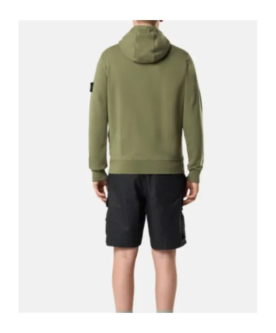 Stone Island Logo Patch Drawstring Hoodie