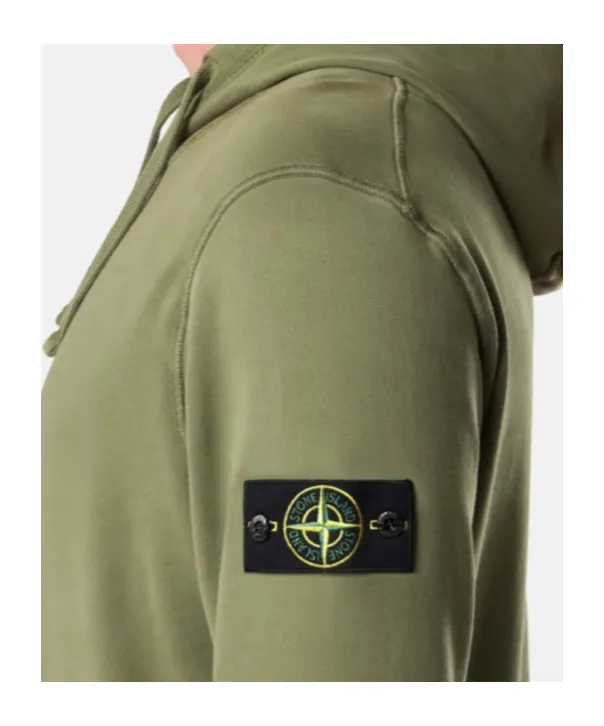 Stone Island Logo Patch Drawstring Hoodie