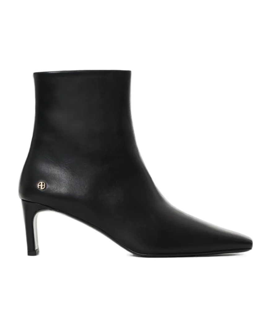 Anine Bing Jayden Square-Toe Ankle Boots