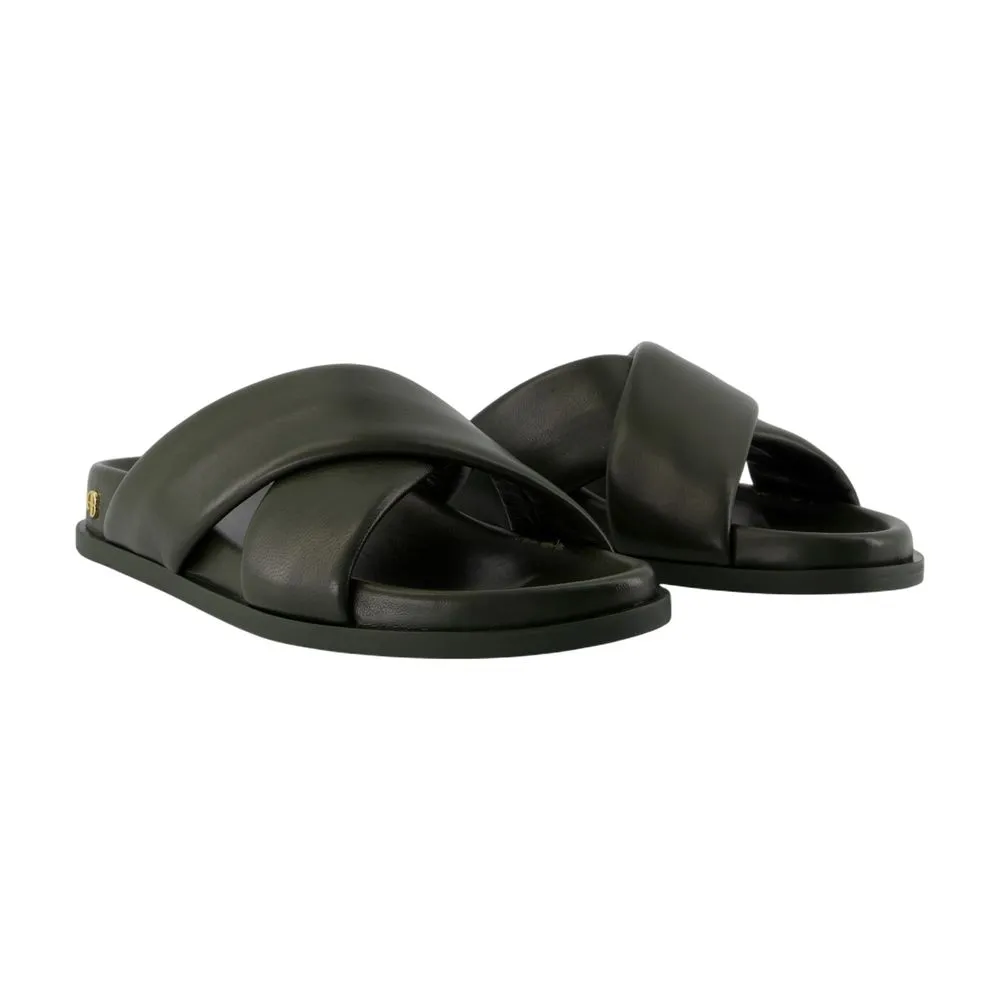 Anine Bing Emi Cross-Strap Slides