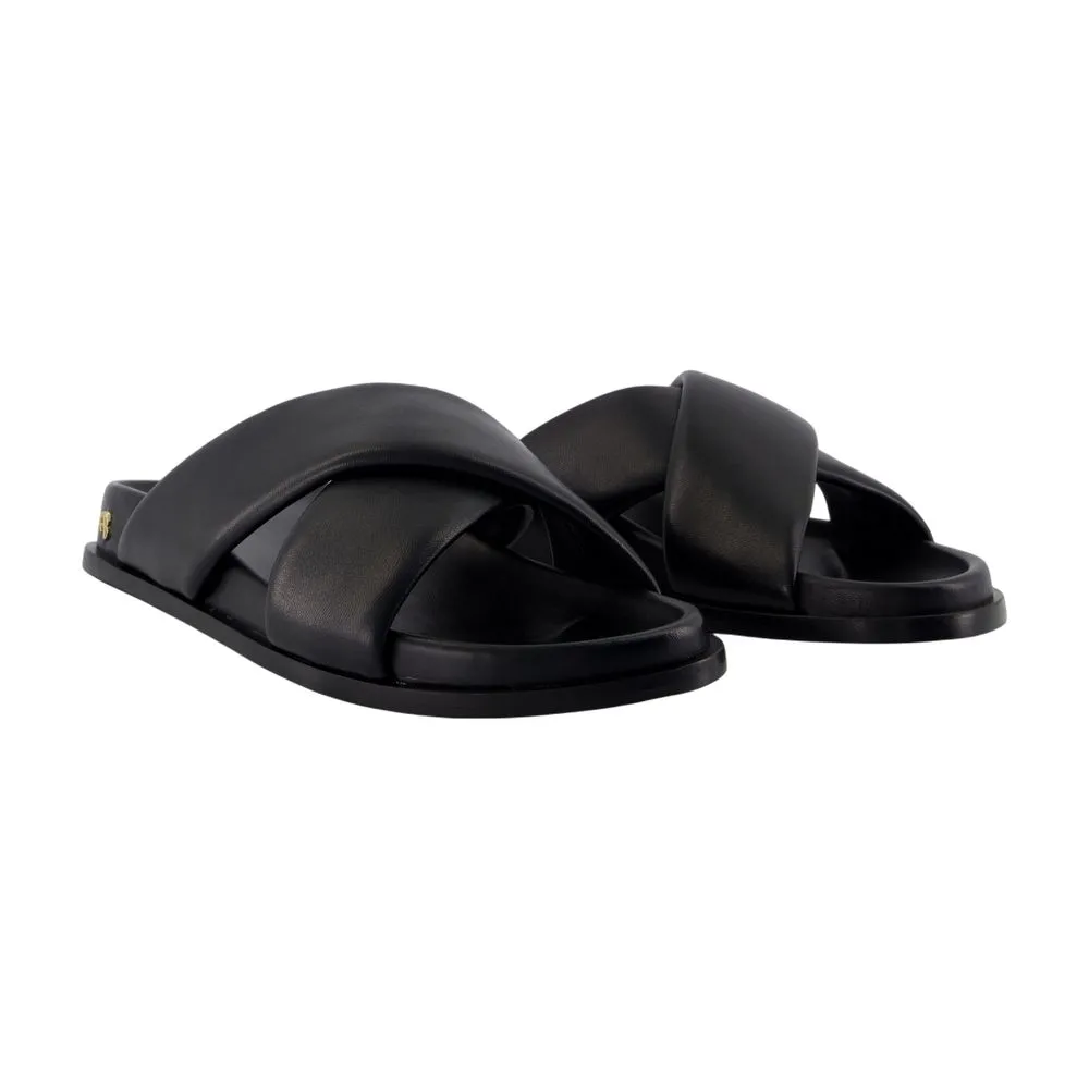 Anine Bing Emi Cross-Strap Slides