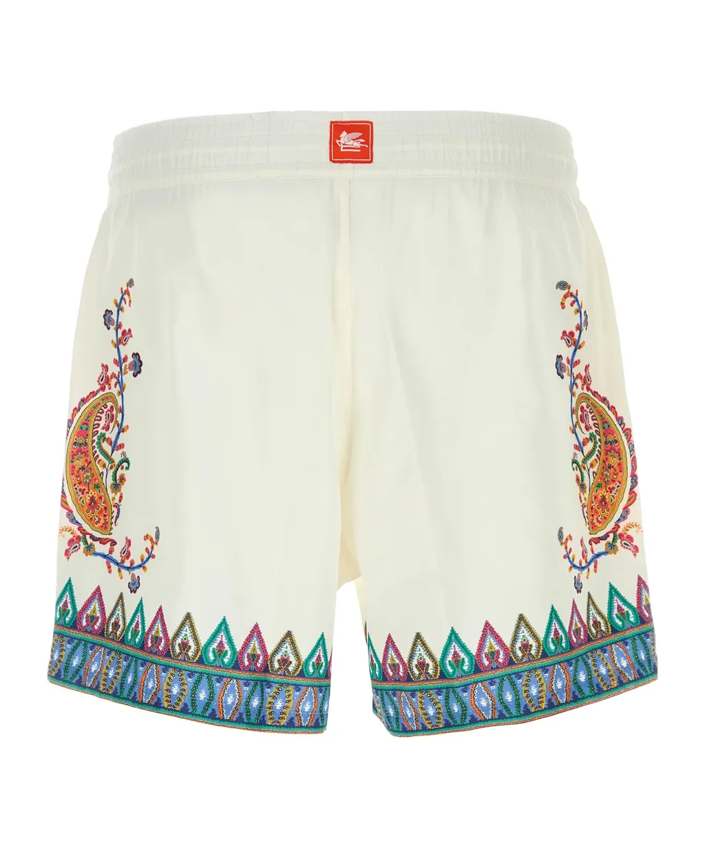 Etro Paisley Printed Drawstring Shorts