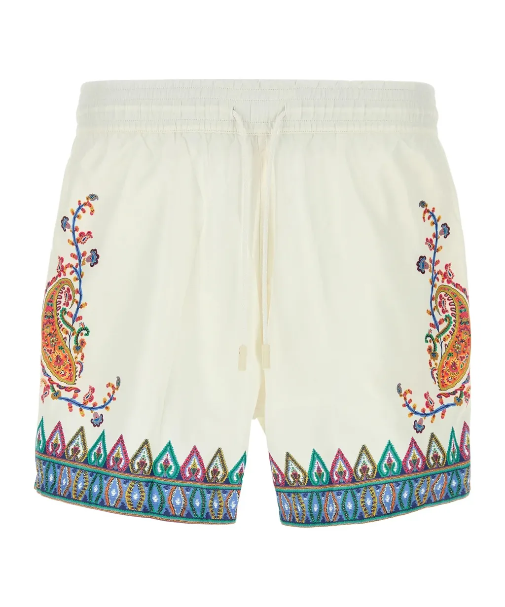 Etro Paisley Printed Drawstring Shorts