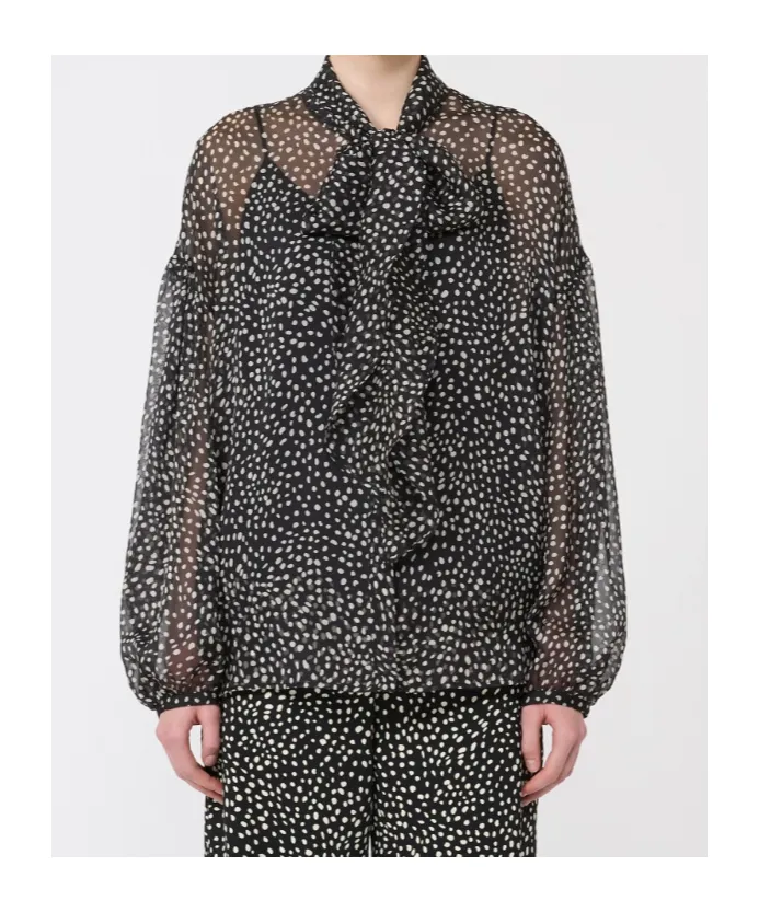 Max Mara Studio Mstetere Semi-Sheer Blouse
