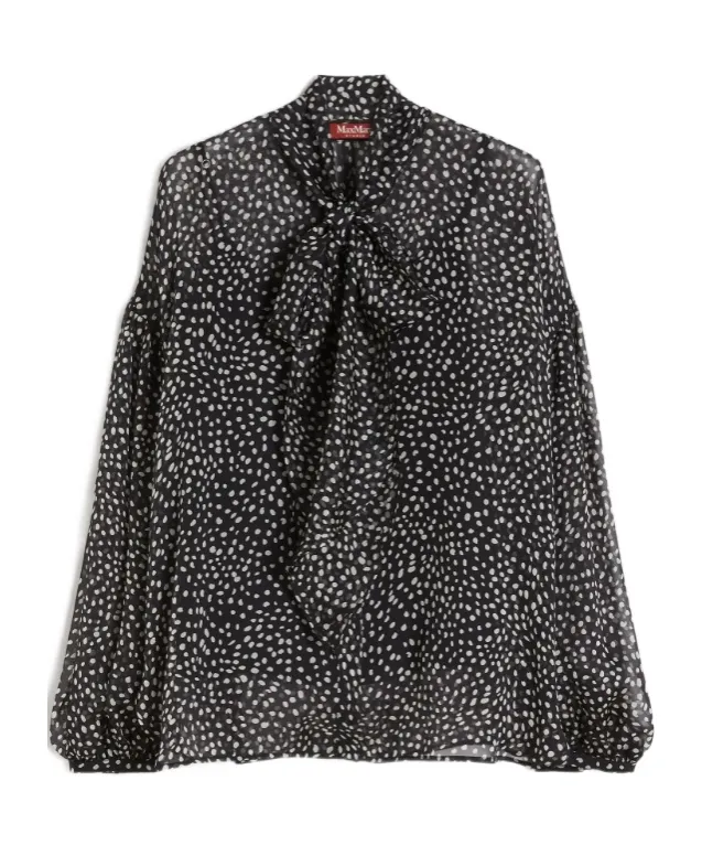 Max Mara Studio Mstetere Semi-Sheer Blouse