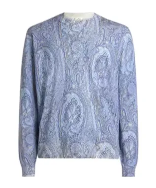 Etro Floral Arnica Motif Knitted Jumper