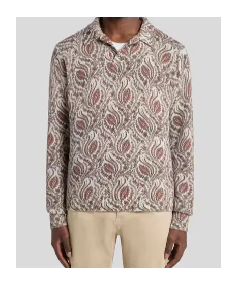 Etro Foliage Motif Polo Shirt