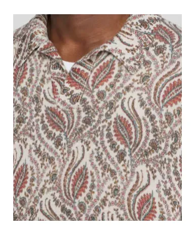 Etro Foliage Motif Polo Shirt