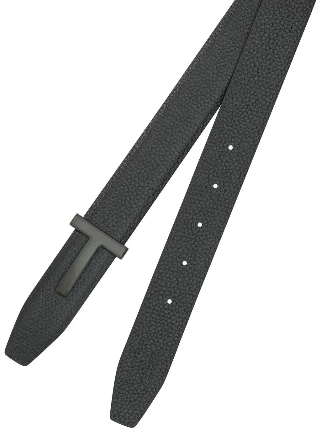Logo-Buckle Leather Belt