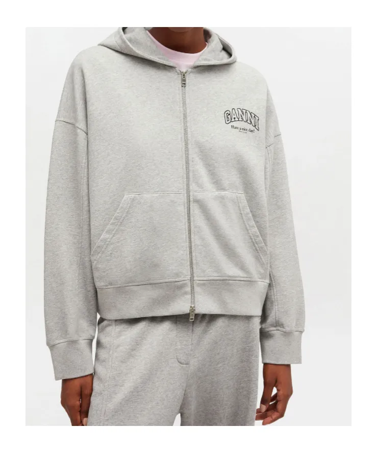 Ganni Essential Zip Hoodie