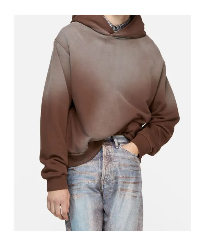 Acne Studios Logo Printed Long-Sleeved Hoodie