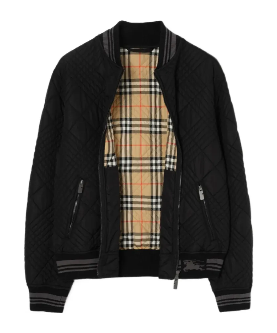 Micro Check-Stitch Rakewood Bomber Jacket