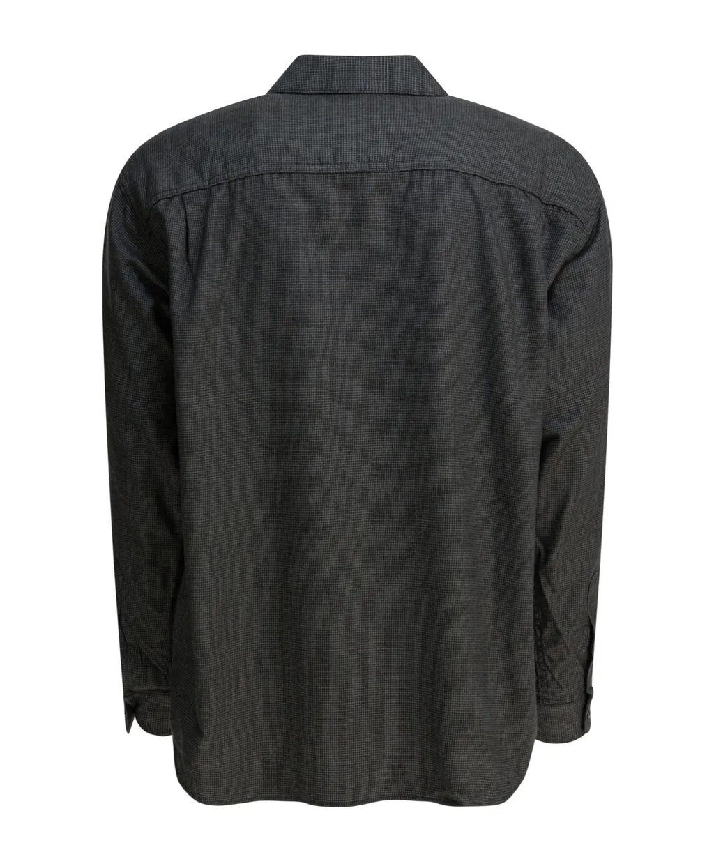Comme Des GarÇOns Homme Flannel Checked Zipped Overshirt