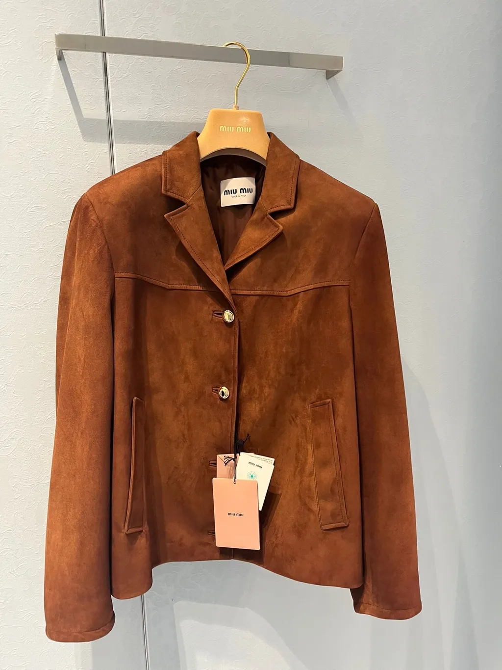 Miu Miu Long-Sleeved Button-Up Jacket