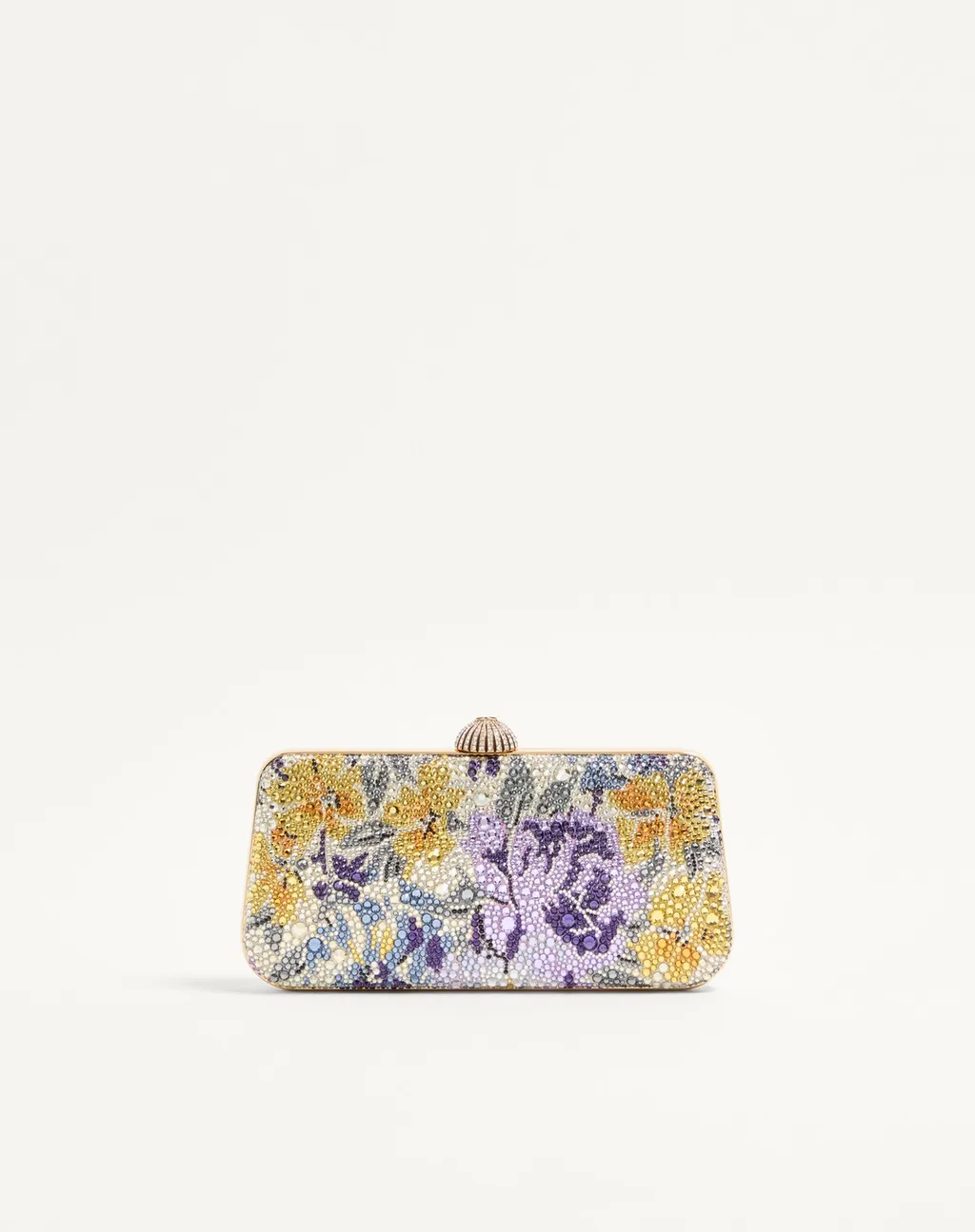 Valentino Garavani Carry Secrets Minaudiere With Flowerism Rhinestone Motif