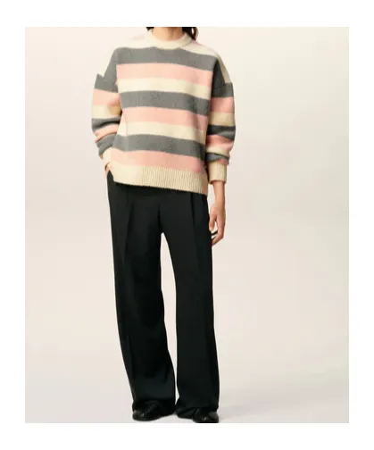 Ami Paris Striped Crewneck Sweater