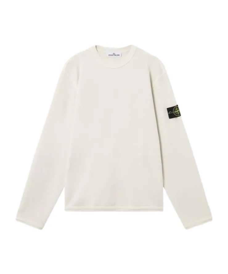 Stone Island Logo Patch Crewneck Sweatshirt
