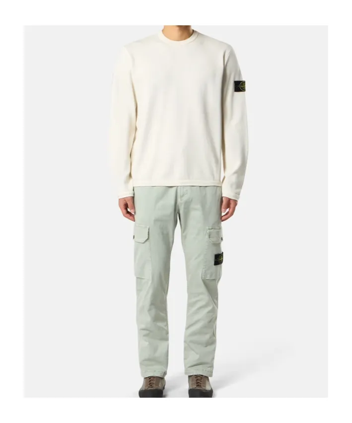 Stone Island Logo Patch Crewneck Sweatshirt