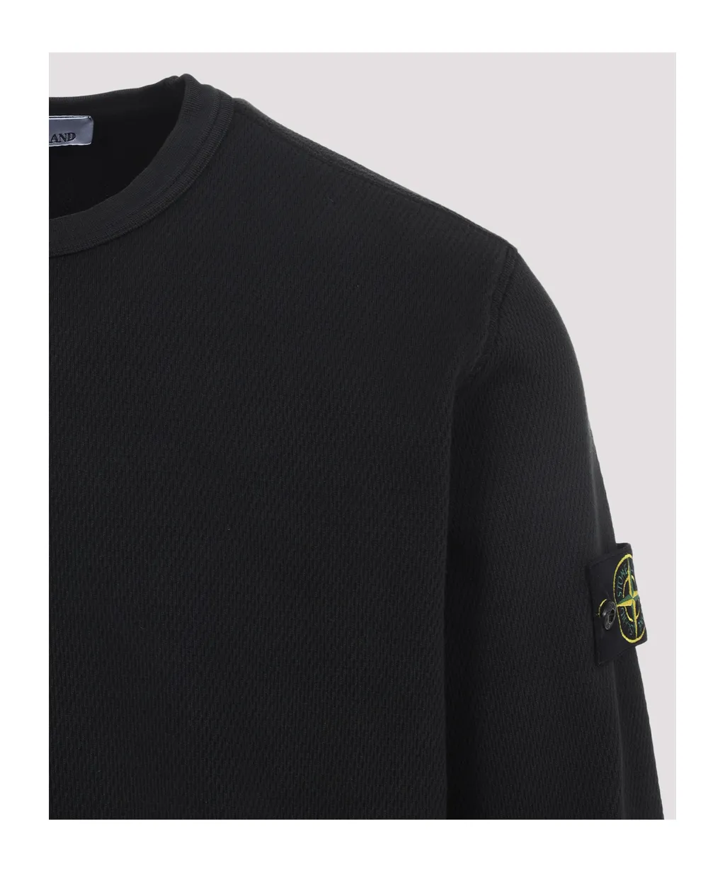 Stone Island Logo Patch Crewneck Sweatshirt